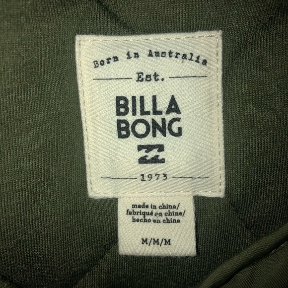 Billabong Quilted Green Jacket - Picture 10 of 11